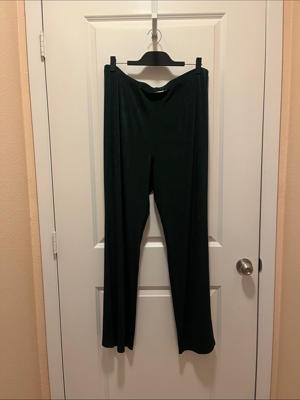 (NWT) Chico's Deep Green Wide-Leg Pull-On Pants